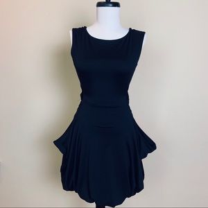 Susana Monaco Black Mini Bubble Dress